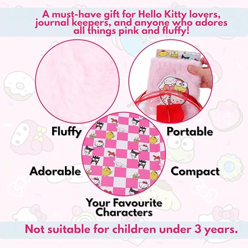 Toyland® Coffret Journal Intime Hello Kitty Rose avec Stylos Gel et Autocollants - Papeterie Fille Idéale