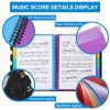 Classeur Noir A4 40 Poches pour Partitions Musicales - Idéal Concert et Chorale