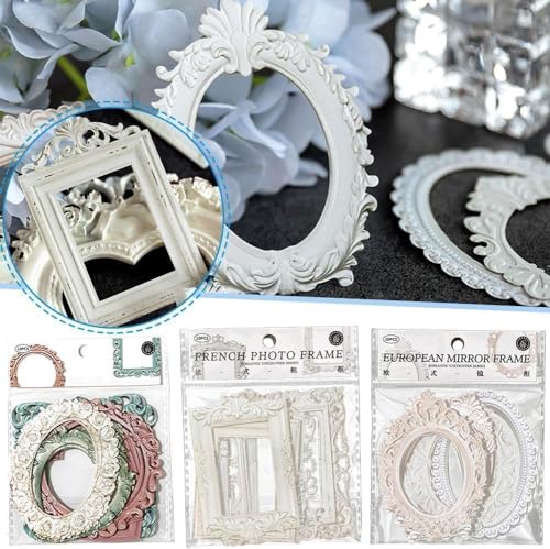 Lot de 10 Cadres Vintage Créatifs en Papier pour Scrapbooking et Journaling