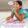 VTech KidiSecrets 365 Mon Journal Intime Vocal Rose - Journal Électronique avec Enregistreur Vocal, Code Secret et Jeux - Cadeau Enfant 5-12 Ans