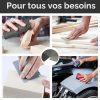 STEBRUAM Papier de Verre Abrasif - Lot de 42 Feuilles pour Polissage Bois, Métal, Voiture - Grains de 120 à 3000