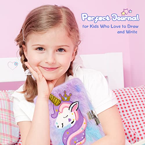 Homicozy Journal Intime Fille Licorne avec Cadenas - Set Complet Papeterie Cadeau A5 160 Pages