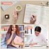 Smarpau Carnet de Notes B5 Ligné, Couverture Rigide Cuir, 320 Pages 100g/m², Journal Intime Rose pour Adultes, Travail, Études, Voyages