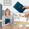 Carnet en cuir PU bleu paon A5 avec serrure à combinaison, 244 pages, idéal pour écrire ou offrir