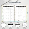 Gumiho Agenda Semainier 2026 A5 Spirale - Planner Annuel Janvier-Décembre 2026 avec Stylo, Règle et Autocollants - Bleu