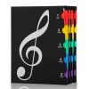 Classeur Noir A4 40 Poches pour Partitions Musicales - Idéal Concert et Chorale