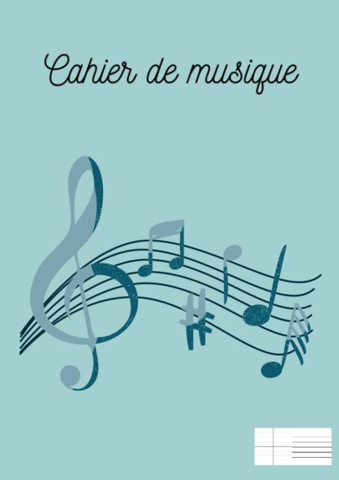 Cahier de Musique A4 : 12 Portées et Grands Carreaux Seyès - 48 Pages pour Compositeurs et Étudiants
