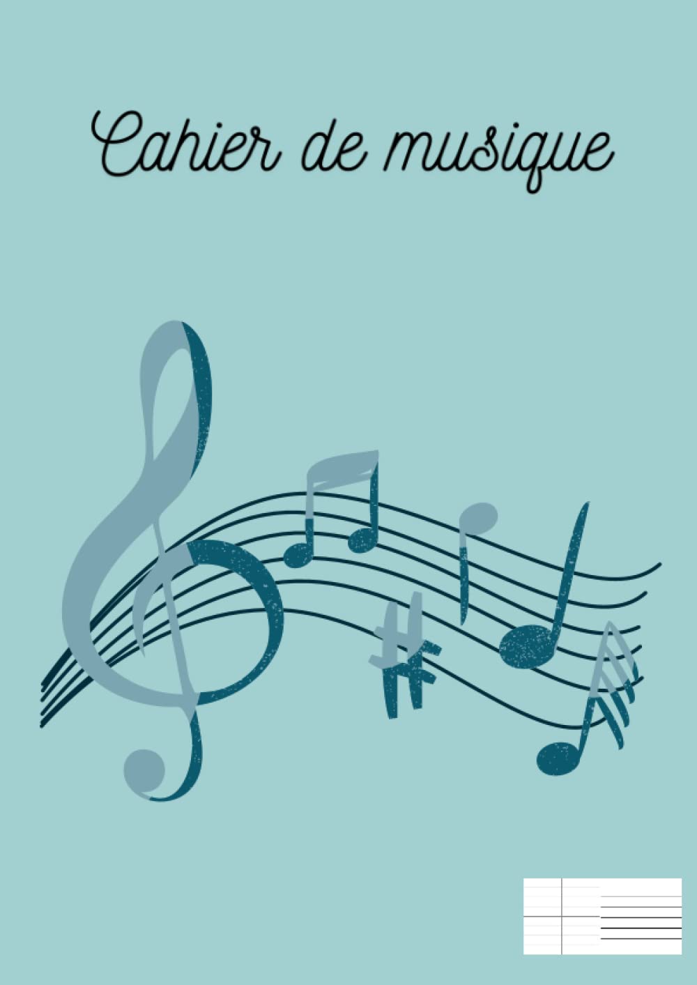 Cahier de Musique A4 : 12 Portées et Grands Carreaux Seyès - 48 Pages pour Compositeurs et Étudiants