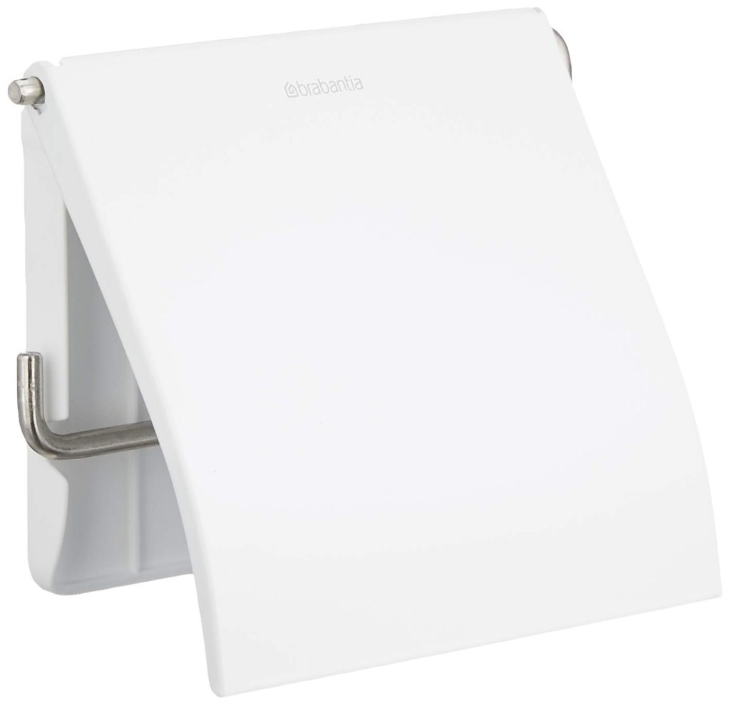 Brabantia Porte-Rouleau WC Écru - Acier Inoxydable Anti-Corrosion - Design Pratique et Élégant