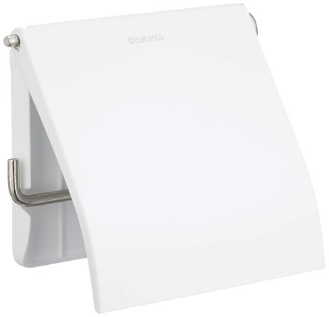 Brabantia Porte-Rouleau WC Écru - Acier Inoxydable Anti-Corrosion - Design Pratique et Élégant