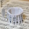 Guide Amovible de Notes de Piano en Silicone pour Claviers 88/61 Touches - Apprentissage Facile pour Débutants