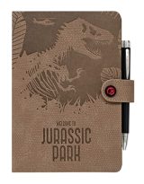 Carnet de Notes A5 Jurassic Park avec Stylo Inclus - Design Pointillé, Couverture Rigide et Fermeture Magnétique