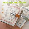 Tanou Journal Intime A5 Cuir PU Floral avec Cadenas à Combinaison - 200 Pages Lignées