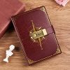 Carnet de Voyage Secret avec Serrure et Code - Journal Intime en Cuir Synthétique Rechargeable pour Filles et Étudiants - Idéal Cadeau Anniversaire