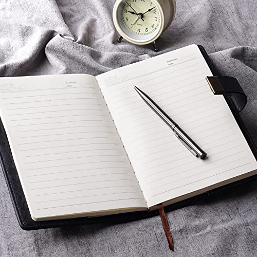 WEMATE Journal Intime à Code A5 en Cuir PU Vintage avec Serrure - 240 Pages Rechargeables pour Élèves et Professionnels