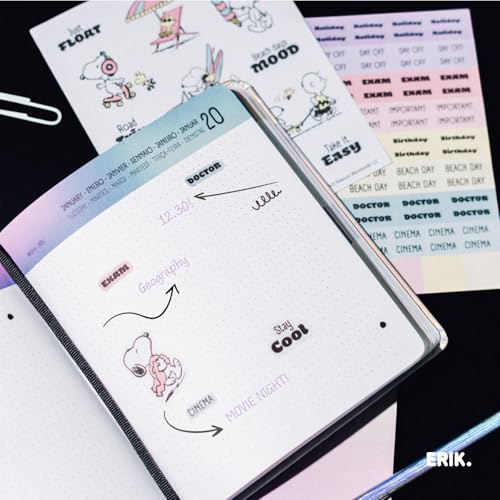Agenda Scolaire Journalier 2025-2026 Snoopy - Organisation et Style pour Collège