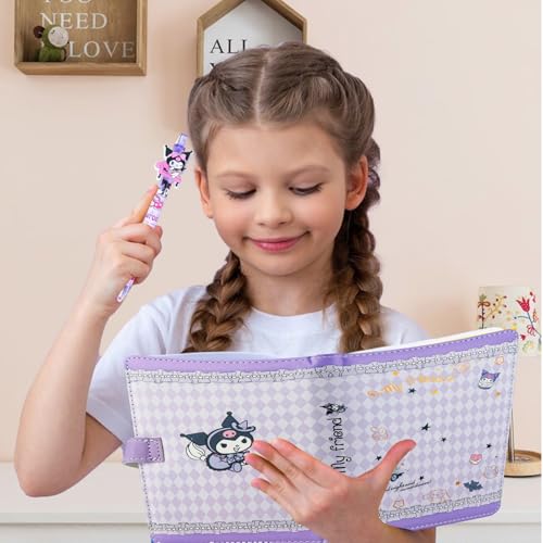 Carnet de Notes Violet avec Stylo pour Enfants et Adolescents - Journal Créatif Idéal pour Filles