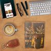 URBAN LEATHER Journal Intime Cuir Artisanale Motif Arbre de Vie - Carnet Vierge Rustique
