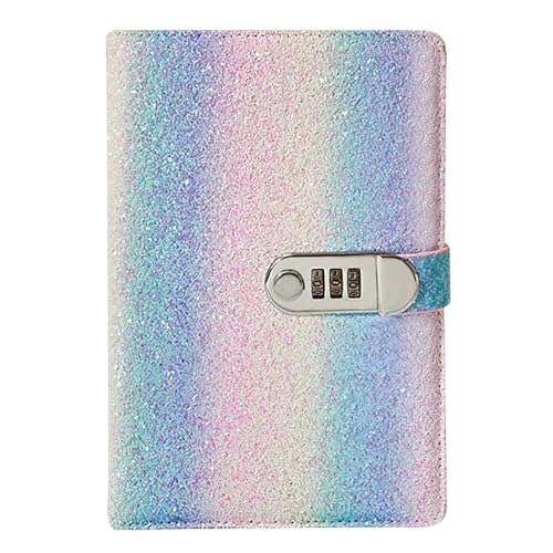 Carnet Secret A5 avec Code - Journal Intime PU Cuir, Cahier Bloc-notes Personnalisable pour Bureau