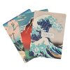 Lot de 3 Carnets A5 Hokusai : Notes, Voyage, Recettes - Design Artistique