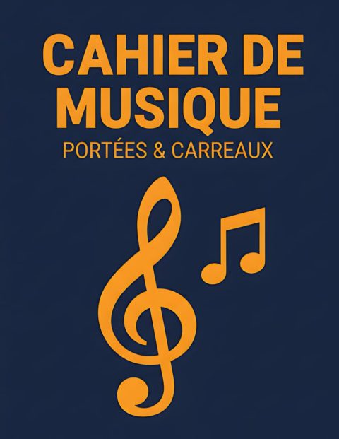 Cahier de Musique Premium : Portées et Carreaux pour Compositeurs, Étudiants et Amateurs - Grand Format 100 Pages