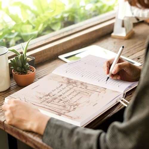 Carnet de Lecture "Reading Journal" en Lin Beige - Journal de Bord pour Amoureux des Livres
