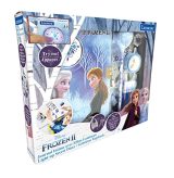 Lexibook Journal Intime Électronique La Reine des Neiges avec Effets Lumineux, Cadenas et Accessoires - Bleu/Violet