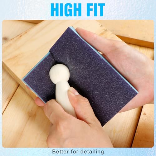 Lot de 12 Éponges Abrasives Polyvalentes : Grain Fin à Grossier pour Ponçage Humide et Sec