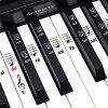 MORIATY® Autocollants pour Notes de Piano - Kit Premium Complet pour 49, 61, 76, 88 Touches avec Ebook Instructif en Français