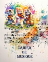 Cahier de Musique avec Portée - Chatons Musiciens - Idéal pour Apprendre et Composer