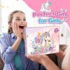 HappyGoLucky Coffret Cadeau Fille 3-12 Ans : Journal Intime Licorne, Peluche, Accessoires & Bijoux