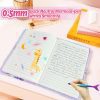 Lot de 4 Sirènes : Journal Intime Fille avec Cadenas, Carnet Peluche A5, Portefeuille Sequins, Stylo & Autocollants