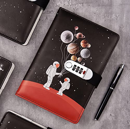 Carnet Journal Intime A5 en Cuir PU avec Serrure à Combinaison - Idéal pour Étudiants et Cadeau Anniversaire