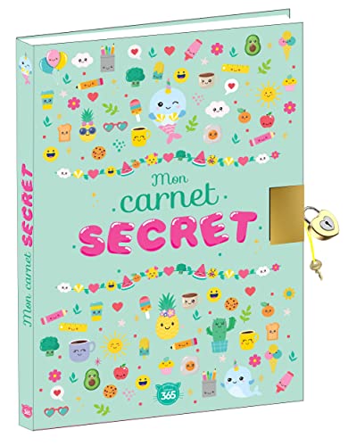 Mon Carnet Secret Kawaii : Journal Intime avec Cadenas pour Enfants - Plus de 140 Pages à Compléter et Stickers Inclus