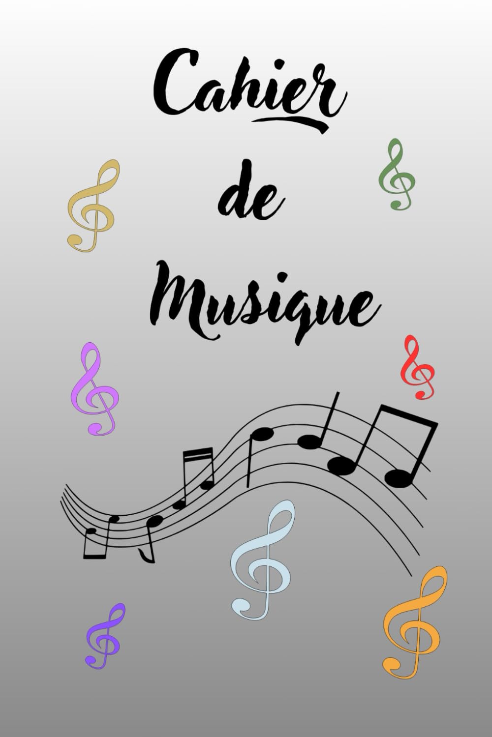 Cahier de Musique : Portées Vierges et Pages d'Écriture pour Compositeurs et Musiciens