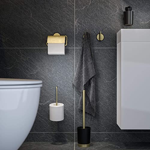 Tiger Tune Porte Papier Toilette Mural Doré - Support Autocollant 3M sans Perçage