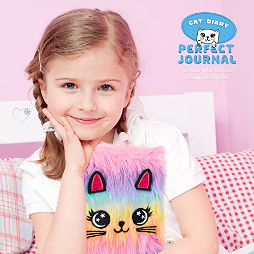 Homicozy Journal Intime Fille avec Clé et Cadenas - Carnet Secret A5 160 Pages, 4 Jouets Anti-Stress, Stylo Multicolore - Cadeau Idéal Enfants 6-9 Ans