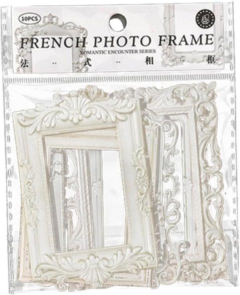 Lot de 10 Cadres Vintage Créatifs en Papier pour Scrapbooking et Journaling