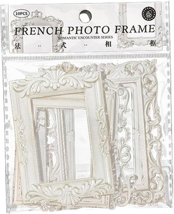 Lot de 10 Cadres Vintage Créatifs en Papier pour Scrapbooking et Journaling
