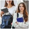 Smarpau Carnet de Notes A5 à Carreaux - Couverture Rigide en Cuir PU, 360 Pages, 100 g/m², Idéal pour Travail, Études et Voyages