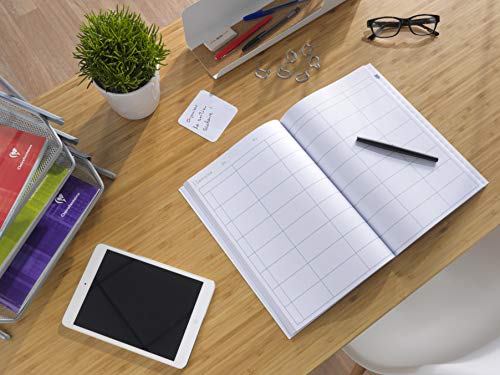 Agenda de Bord Agrafé A4 Clairefontaine 6 Colonnes 72 Pages - Idéal pour le Suivi Scolaire et Professionnel