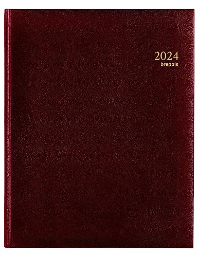Agenda Concorde Civil Vertical 2027 1 Semaine Sur 2 Pages Bordeau 21x27 cm avec Index Adhésif Blumie