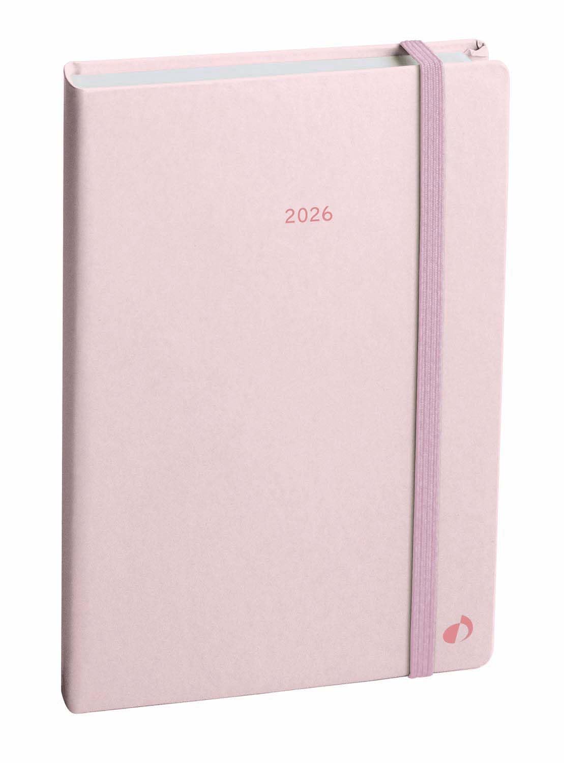 Agenda 2026 Pastel Rose Clair - Semainier Planning Multilingue - Fabrication Française