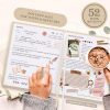 Carnet de Lecture "Reading Journal" en Lin Beige - Journal de Bord pour Amoureux des Livres
