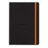 Carnet Souple Agenda Perpétuel Rhodia A5 Noir - 128 Pages Ivoire 90g/m² - Simili Cuir Rhodiarama