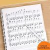 Cahier de Notation Musicale - 50 Pages pour Compositeurs et Musiciens - Design Ours Jaune