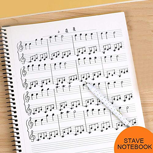 Cahier de Notation Musicale - 50 Pages pour Compositeurs et Musiciens - Design Ours Jaune