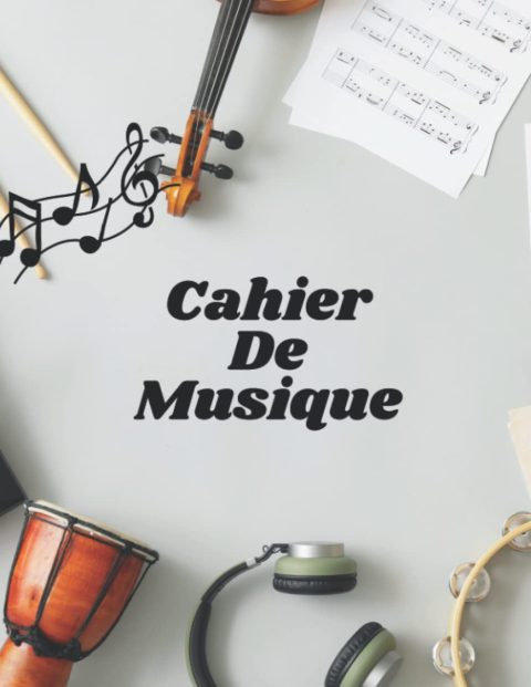Cahier de Musique : Carnet de Partitions 100 Pages, 12 Portées par Page, Format A4 Idéal pour Composition et Leçons de Musique