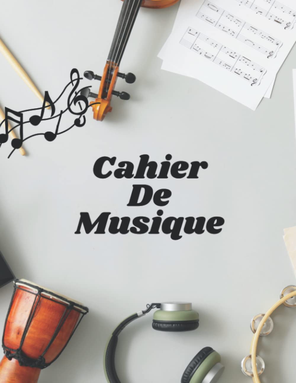 Cahier de Musique : Carnet de Partitions 100 Pages, 12 Portées par Page, Format A4 Idéal pour Composition et Leçons de Musique