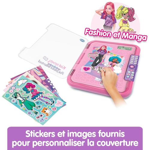 VTech KidiSecrets 365 Mon Journal Intime Vocal Rose - Journal Électronique avec Enregistreur Vocal, Code Secret et Jeux - Cadeau Enfant 5-12 Ans
